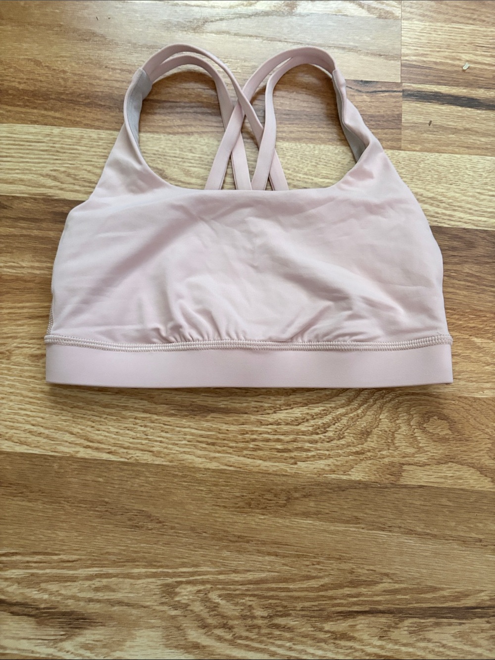 Women's Light Pink Strappy Sports Bra Lululemon Sz 4